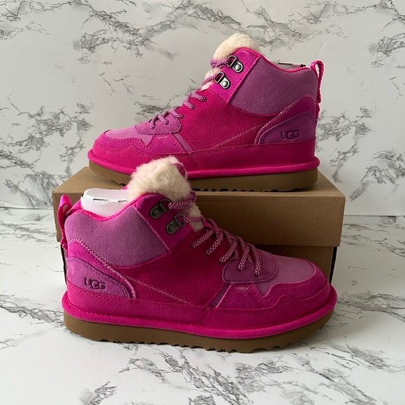 Women's UGG Boots Highland Hi Heritage Shoes Pink Chestnut Size